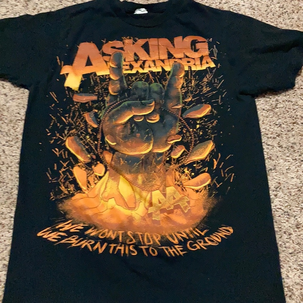 Vintage Asking Alexandria AA M rock band T shirt